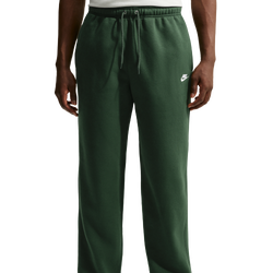Men's - Nike Club Fleece Bungee Pants - Fir/White/Fir