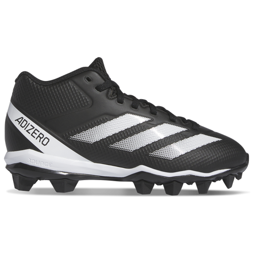 

adidas Boys adidas Adizero Impact .2 Mid Jr - Boys' Grade School Football Shoes Core Black/Core Black/White Size 5.0