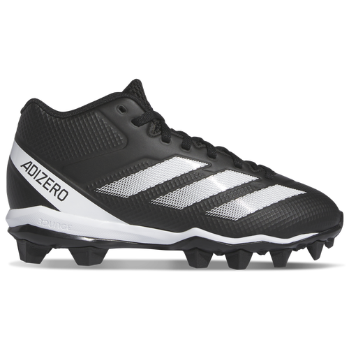 

adidas Boys adidas Adizero Impact .2 Mid Jr - Boys' Grade School Football Shoes Core Black/Core Black/White Size 04.5