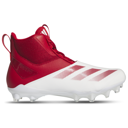 

adidas Mens adidas adiZero Chaos Lineman - Mens Football Shoes White/Team Power Red/White Size 9.5