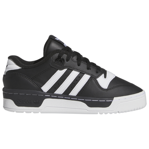 Adidas Originals Kids' Rivalry 皮质低帮运动鞋 In Core Black/cloud White/core Black