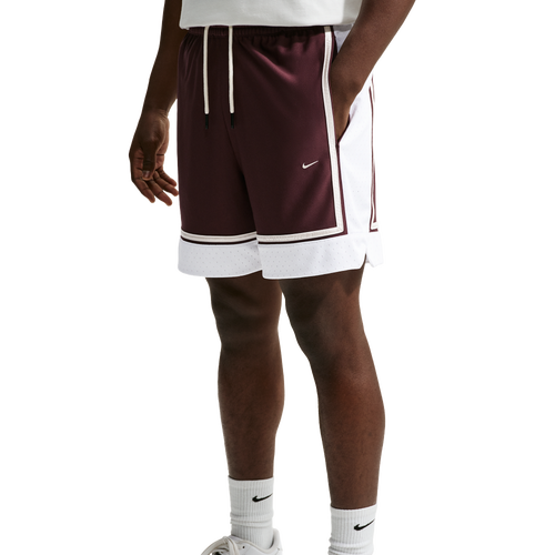 MENS - Nike Dri-FIT SI GM Pro 6IN Shorts - White/Pale Ivory Burgundy Crush
