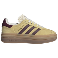 Women's - adidas Originals Gazelle Bold - Yellow/Maroon