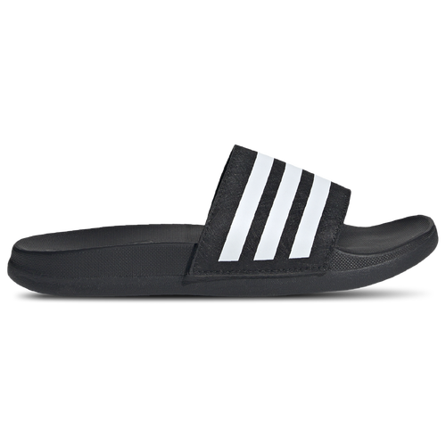 

adidas Boys adidas Adilette Comfort Slides - Boys' Preschool Shoes White/Black/Black Size 10.0