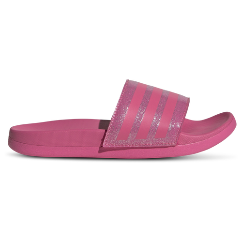 Shop Adidas Originals Girls Adidas Adilette Comfort Slides In Pulse Magenta/bliss Pink/pulse Magenta