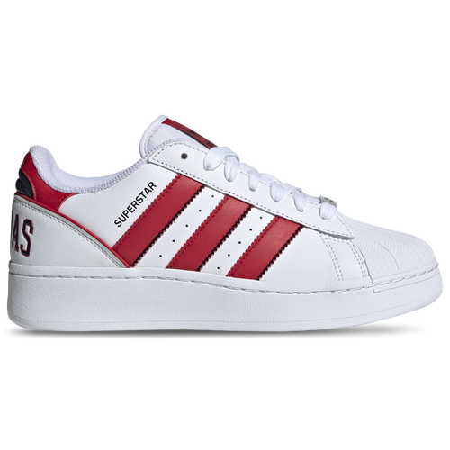 Shop Adidas Originals Mens  Superstar Mid Lifestyle Trainers In White/better Scarlet/black