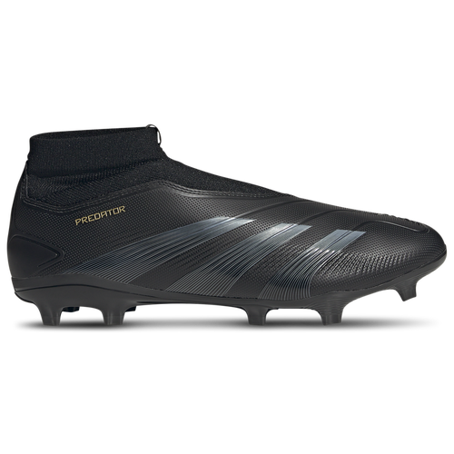 MENS - adidas Predator League Laceless FG - Black/Gold Metallic Carbon