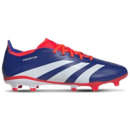 

adidas Mens adidas Predator League L FG - Mens Soccer Shoes Lucid Blue/White/Solar Red Size 10.0