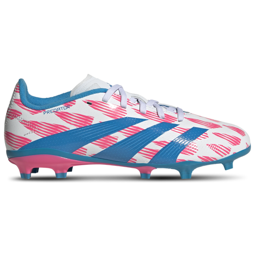 

adidas Boys adidas Predator League FG - Boys' Grade School Soccer Shoes Solar Blue/White/Solar Pink Size 6.0