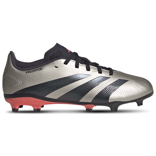 

adidas Boys adidas Predator League FG - Boys' Grade School Soccer Shoes Platin Metallic/Aurora Black/Turbo Size 4.5