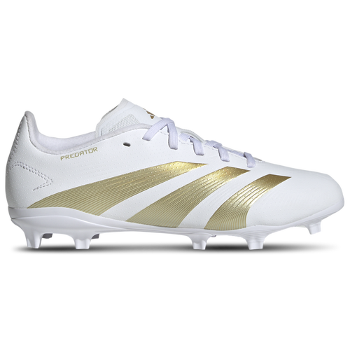 

Boys adidas adidas Predator League FG - Boys' Grade School Soccer Shoe White/Gold Metallic/Sandy Beige Metallic Size 03.5