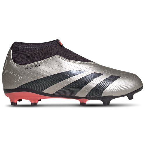 

Boys adidas adidas Predator League Laceless FG - Boys' Grade School Soccer Shoe Platin Metallic/Aurora Black/Turbo Size 03.5