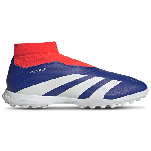 MENS - adidas Predator League Laceless Turf - Lucid Blue/White Solar Red