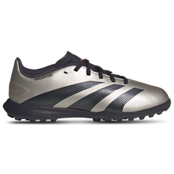 Boys' Grade School - adidas Predator League Turf - Platin Metallic/Aurora Black/Turbo