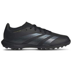 Boys' Grade School - adidas Predator League Soccer Turf - Black/Gold Metallic/Carbon