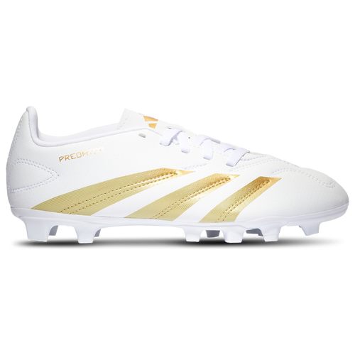 

adidas Boys adidas Predator Club L FXG Jr - Boys' Grade School Soccer Shoes White/Gold Size 5.0