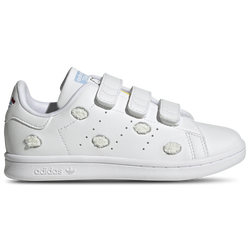 Girls' Preschool - adidas Originals Stan Smith x Hello Kitty - White/Grey/Blue