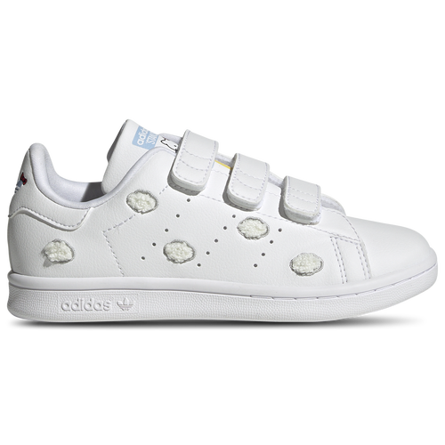 

adidas Originals Girls adidas Originals Stan Smith x Hello Kitty - Girls' Preschool Basketball Shoes White/Grey/Blue Size 13.0