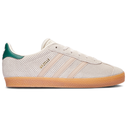 Boys' Grade School - adidas Originals Gazelle - Wonder Beige/Alumina/Collegiate Green