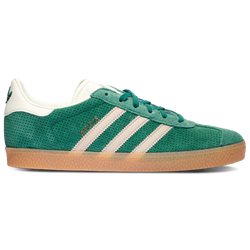 Boys' Grade School - adidas Originals Gazelle - Wonder Beige/Gold Metallic/Collegiate Green