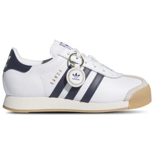 Shop Adidas Originals Boys  Samoa In Ftwr White/night Indigo/gold Metallic