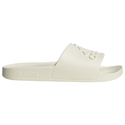 Adidas Originals Mens Adidas Adilette Aqua Slides In Off White/off White/off White