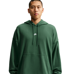 Men's - Nike Club French Terry Pullover Hoodie - Fir/Fir/White