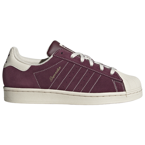 Adidas Originals Womens  Superstar In Wonder White/maroon/maroon