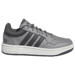 Boys' Grade School - adidas Hoops 3.0 - Carbon/Grey/Grey