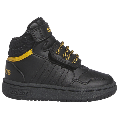 

adidas Boys adidas Hoops Mid 3.0 - Boys' Toddler Basketball Shoes Black/Black/Preloved Yellow Size 8.0