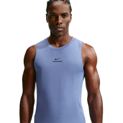 Men's - Nike Pro Training Dri-FIT Tank - Indigo Storm/Black