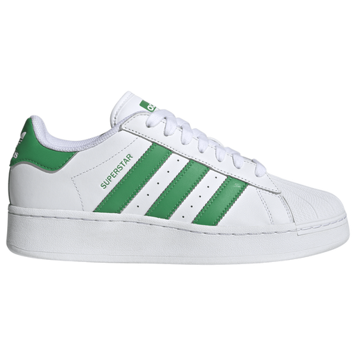 

adidas Originals Mens adidas Originals Superstar XLG - Mens Basketball Shoes Green /White/White Size 10.5