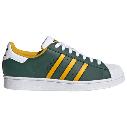 

adidas Originals Mens adidas Originals Superstar Casual Sneaker - Mens Basketball Shoes Collegiate Green/Crew Yellow/White Size 12.0