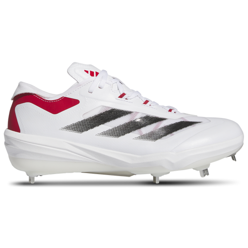 

adidas Mens adidas adiZero Impact Metal Dugout - Mens Baseball Shoes White/Black/Team Power Red Size 12.5