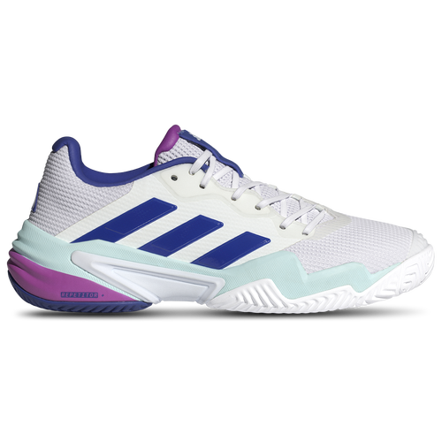 

adidas Mens adidas Barricade 13 - Mens Tennis Shoes White/Lucid Blue/Semi Flash Aqua Size 9.5