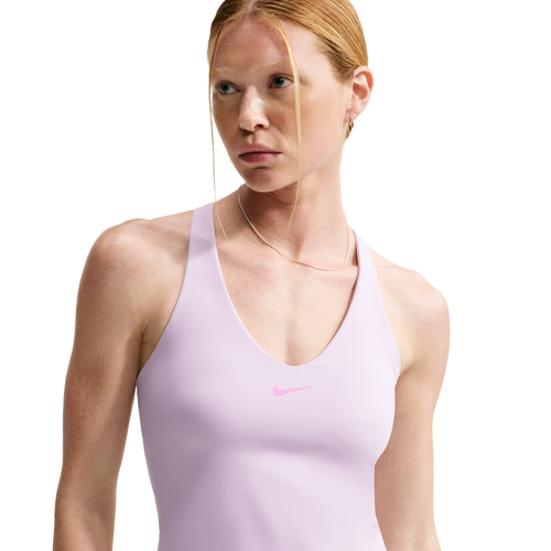  - Nike Drifit Universal Medium Support Bra Tank - Amethyst Wave/Pink Rise Bleached Lilac