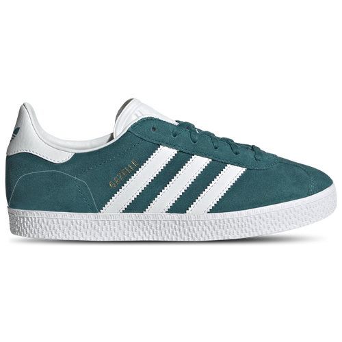 

adidas Originals Girls adidas Originals Gazelle - Girls' Grade School Skate Shoes Legacy Teal/Gold Metallic/White Size 06.0