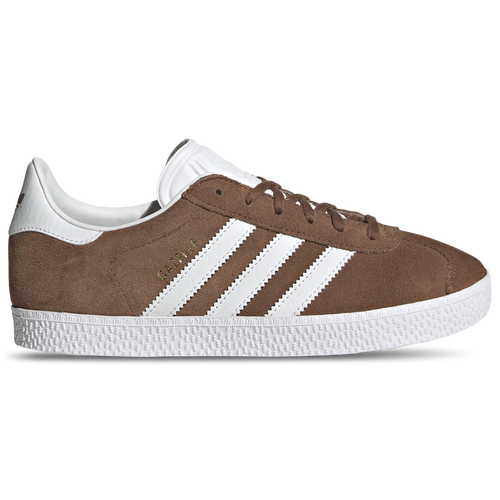 

adidas Originals Gazelle - Girls' Grade School White/Brown Size 06.0