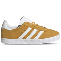 Girls' Grade School - adidas Originals Gazelle - Preloved Yellow/Gold Metallic/White