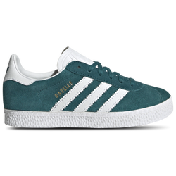 Girls' Preschool - adidas Originals Gazelle - White/Legacy Teal/Gold Metallic