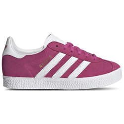 Girls' Preschool - adidas Originals Gazelle  - Semi Lucid Fuchsia/White/Gold Metallic