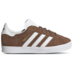 Boys' Preschool - adidas Originals Gazelle C - Brown/White/Gold