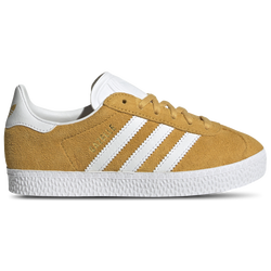 Girls' Preschool - adidas Originals Gazelle  - Preloved Yellow/Gold Metallic/White