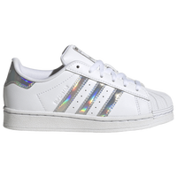 Adidas Originals Kids Preschool Superstar Shoes Size 3 White Silver