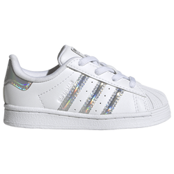 Girls' Infant - adidas Originals Superstar - White/Silver Dawn