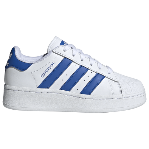 Shop Adidas Originals Boys  Xlg Superstar In White/blue