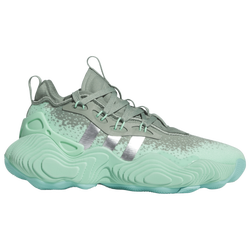 Boys' Grade School - adidas Trae Young 3 - Green/Grey