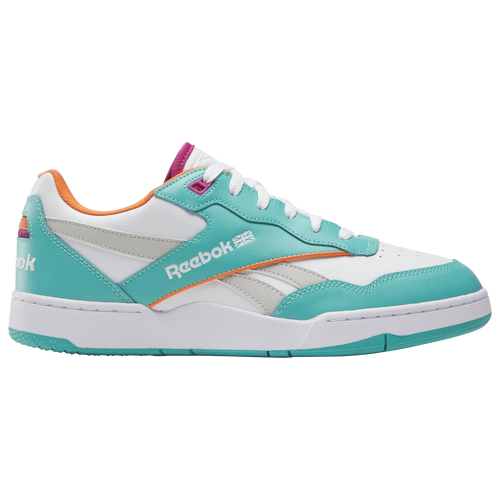 

Reebok Mens Reebok BB 4000 II - Mens Basketball Shoes Footwear White/Classic Teal/Fiery Orange Size 11.5