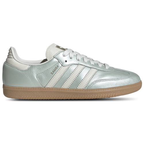 

adidas Originals Womens adidas Originals Samba OG - Womens Shoes Linen Green Metallic/Off White/Cyber Metallic Size 08.0