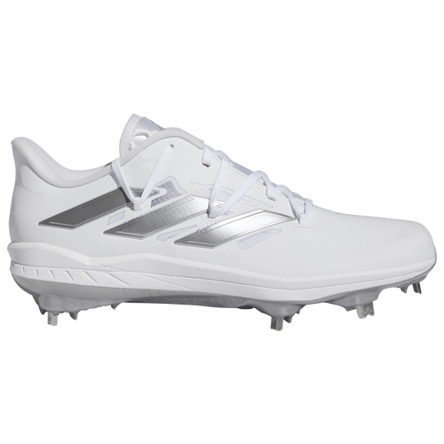 

adidas Mens adidas Adizero Afterburner 9 - Mens Baseball Shoes Silver/White Size 7.0